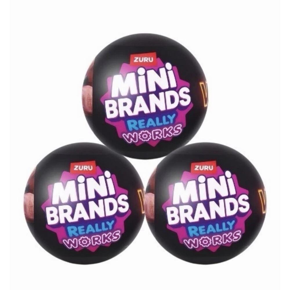 3x Mini Brands Vinyl Record Capsules Sealed Ships Today